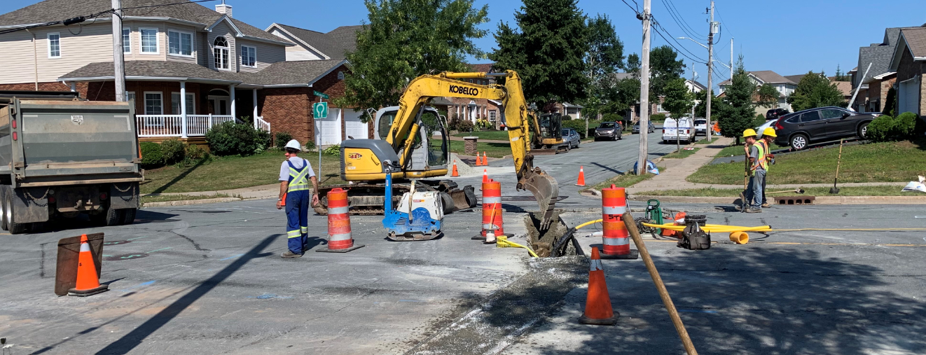 Gas main installation